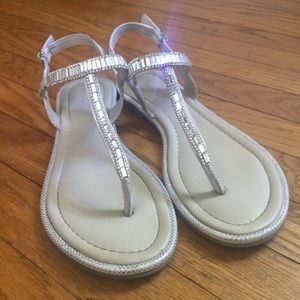 ALDO Silver Sandals